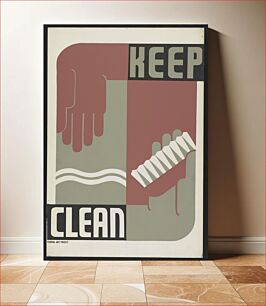 Πίνακας, Keep clean (1936-1939) poster by Erik Hans Krause