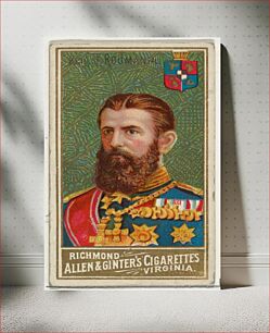 Πίνακας, King of Romania, from World's Sovereigns series (N34) for Allen & Ginter Cigarettes