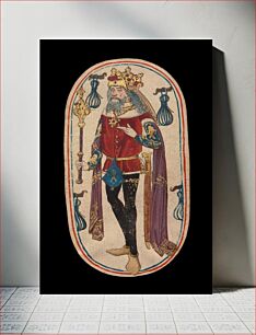 Πίνακας, King of Tethers, from The Cloisters Playing Cards, South Netherlandish