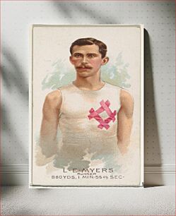 Πίνακας, L.E. Myers, Runner, from World's Champions, Series 2 (N29) for Allen & Ginter Cigarettes