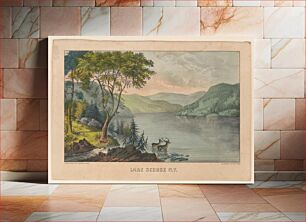 Πίνακας, Lake George N.Y. between 1856 and 1907 by Currier & Ives