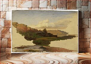 Πίνακας, Landscape from leppälahti in kuru ; unfinished, 1857, Werner Holmberg