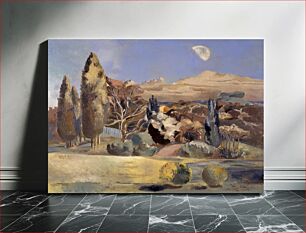 Πίνακας, Landscape of the Moon's First Quarter (1943) by Paul Nash