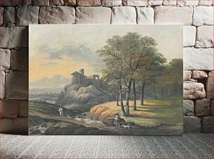 Πίνακας, Landscape with a bridge, Ján Jakub Müller