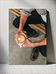 Πίνακας, Latte Art in Hand Latte Art στο χέρι