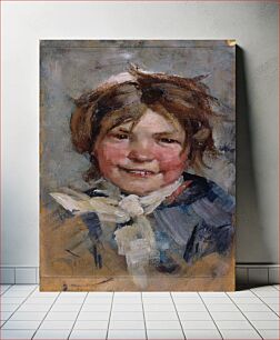 Πίνακας, Laughing girl, 1883, Maria Wiik