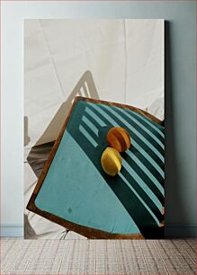 Πίνακας, Lemons on a Chair with Light and Shadow Λεμόνια σε μια καρέκλα με φως και σκιά