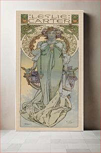 Πίνακας, Leslie Carter (1908) by Alphonse Mucha