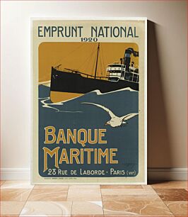 Πίνακας, Lessieux. "Emprunt National 1920, Banque Maritime". Lithographie, 1920. Paris, musée Carnavalet