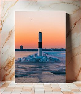 Πίνακας, Lighthouse at Sunset Φάρος στο ηλιοβασίλεμα