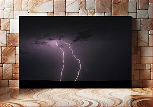 Πίνακας, Lightning Storm at Night Καταιγίδα κεραυνών τη νύχτα