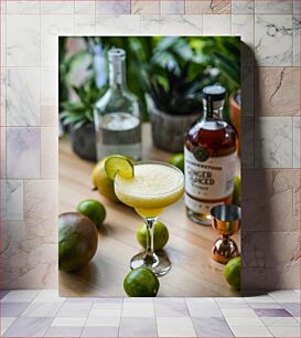 Πίνακας, Lime Mango Cocktail Table Τραπέζι κοκτέιλ Lime Mango