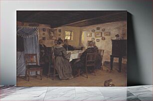 Πίνακας, Living room in Vejby by P. C. Skovgaard