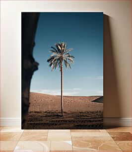 Πίνακας, Lone Palm in Desert Μοναχικός Φοίνικας στην Έρημο