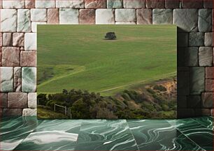 Πίνακας, Lone Tree on a Green Field Μοναχικό δέντρο σε ένα πράσινο χωράφι