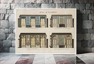 Πίνακας, Longitudinal and Cross Sections of the Salons of the Hôtel de Montholon