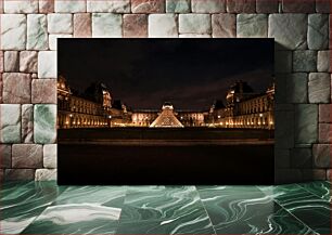 Πίνακας, Louvre Museum at Night Μουσείο του Λούβρου τη νύχτα