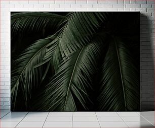Πίνακας, Lush Palm Leaves Πλούσια φύλλα φοίνικα