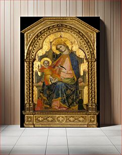 Πίνακας, Madonna and Child Enthroned with Two Donors by Lorenzo Veneziano