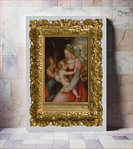 Πίνακας, Madonna with child and john the baptist by Pier Francesco Foschi