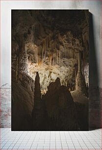 Πίνακας, Majestic Cave Formation Μεγαλοπρεπής Σχηματισμός Σπηλαίων