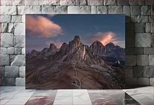 Πίνακας, Majestic Mountain Range at Sunset Μαγευτική οροσειρά στο ηλιοβασίλεμα