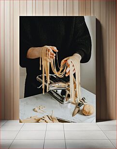 Πίνακας, Making Fresh Pasta Φτιάχνοντας φρέσκα ζυμαρικά