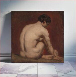 Πίνακας, Male Nude, Kneeling, from the Back