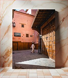 Πίνακας, Man in Traditional Alley Άνδρας στο Παραδοσιακό Σοκάκι