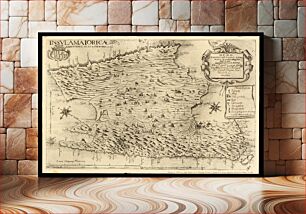 Πίνακας, Map of the island of Majorca delineated by Vicente Mut and dated 1683