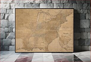 Πίνακας, Map of the United States : intending chiefly to exhibit the post roads & distances