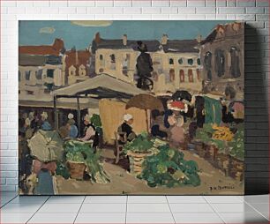 Πίνακας, Market Scene by James Wilson Morrice