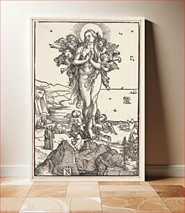 Πίνακας, Mary Magdalene is taken to heaven by the angels by Albrecht Dürer