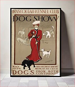 Πίνακας, Mascoutah Kennel Club dog show. Dogs from both continents Geo. Ford Morris 01