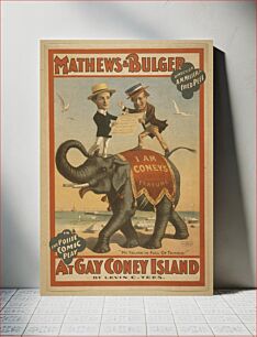 Πίνακας, Mathews & Bulger in the polite comic play, At gay Coney Island by Levin C. Tees