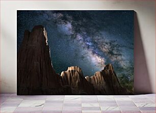 Πίνακας, Milky Way Over Desert Rock Formations Milky Way Over Desert Rock Formations