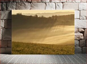 Πίνακας, Misty Morning Landscape Τοπίο ομιχλώδους πρωινού