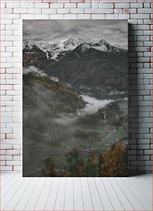 Πίνακας, Misty Mountain Landscape Ομιχλό Ορεινό Τοπίο