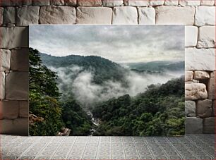 Πίνακας, Misty Mountain Landscape Ομιχλό Ορεινό Τοπίο