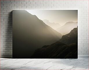 Πίνακας, Misty Mountain Landscape Ομιχλό Ορεινό Τοπίο