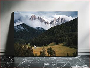 Πίνακας, Misty Mountain Landscape Ομιχλό Ορεινό Τοπίο