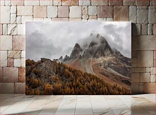 Πίνακας, Misty Mountain Landscape Ομίχλη ορεινό τοπίο