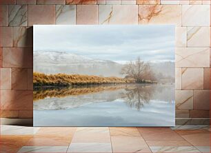 Πίνακας, Misty River Landscape Τοπίο Misty River