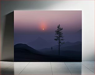 Πίνακας, Misty Sunrise Landscape Misty Sunrise Landscape