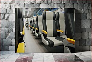 Πίνακας, Modern Train Interior Μοντέρνο εσωτερικό τρένο