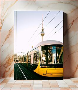 Πίνακας, Modern Tram in Cityscape Μοντέρνο τραμ στο αστικό τοπίο