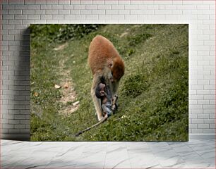 Πίνακας, Monkeys in Nature Πίθηκοι στη φύση