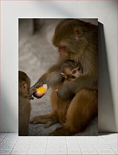 Πίνακας, Monkeys Sharing an Egg Πίθηκοι που μοιράζονται ένα αυγό