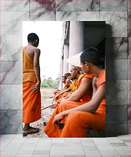 Πίνακας, Monks in Discussion Μοναχοί σε συζήτηση