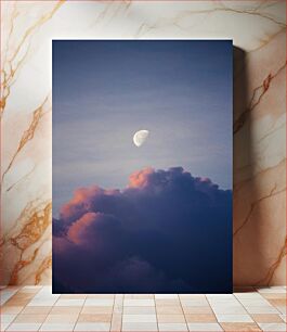 Πίνακας, Moon and Clouds at Dusk Σελήνη και σύννεφα στο σούρουπο